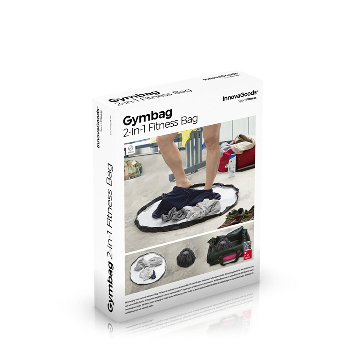 2-in-1 pukuhuonealusta ja vedenkestävä kassi Gymbag