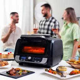 Airfryer grillillä, lisätarvikkeilla ja reseptivihkolla Fryinn 12-in-1, 3400w