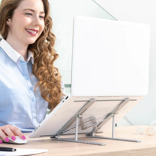 Taitettava ja säädettävä kannettavan tietokoneen teline Flastan